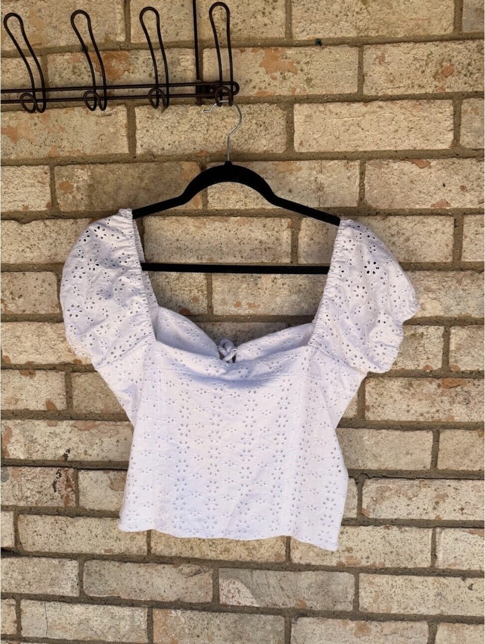 Guess Tops White Floral Size L